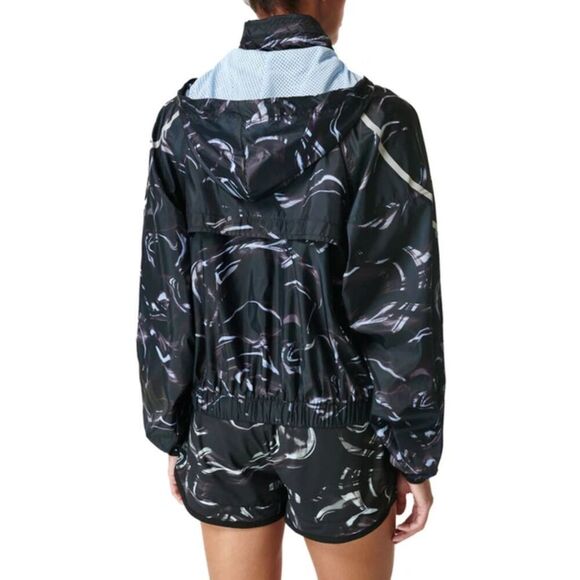 Sweaty Betty Reflective Water Resistant Pack Away Jacket Size 8-10 Full Zip - Picture 2 of 13